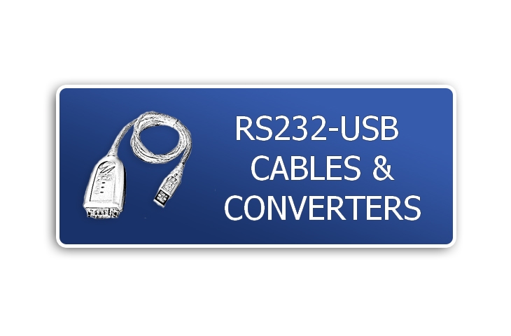KABEL RS232, USB & OMVORMERS